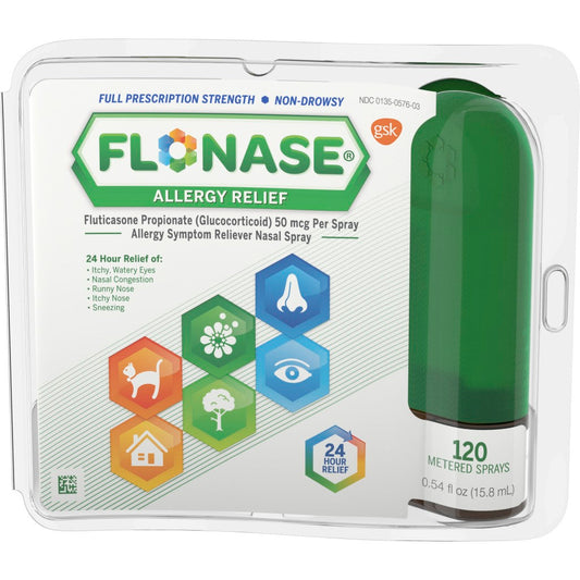 Flonase Full Prescription Strength Non Drowsy Nasal Spray Allergy Relief 0.54 Oz