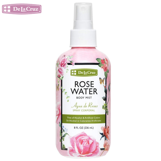 De La Cruz Rose Water Spray For Skin, Hair, And Body
