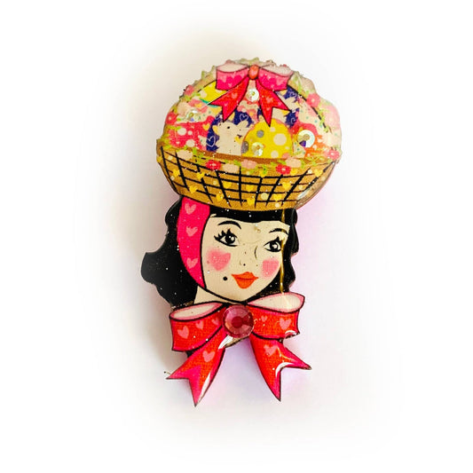 Harriet and her Easter Bonnet Brooch - Osadia Concept Store