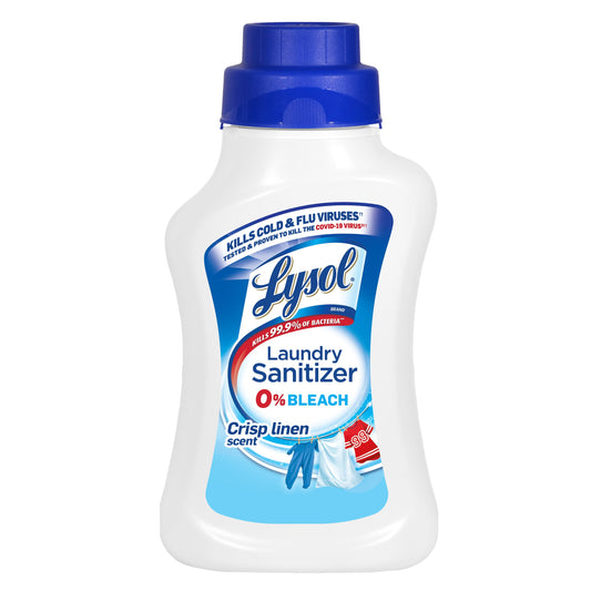 Lysol HE 0% Bleach Crisp Linen Scent Laundry Sanitizer 41 Fl Oz