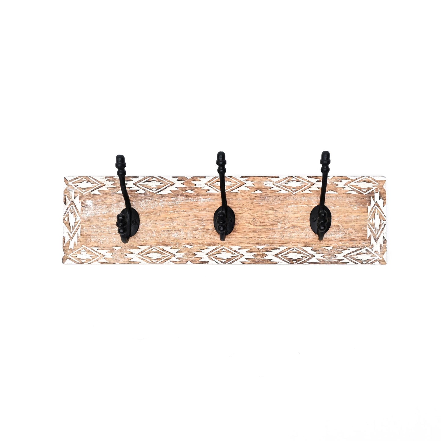White Wash Wall Hook | Mango Wood |  Wooden Hook for Décor