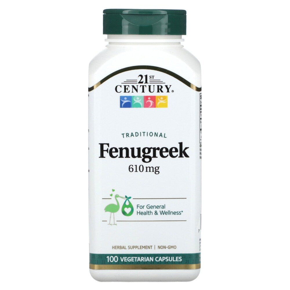 21st Century Traditional Fenugreek, 610 Mg, 100 Vegetarian Capsules