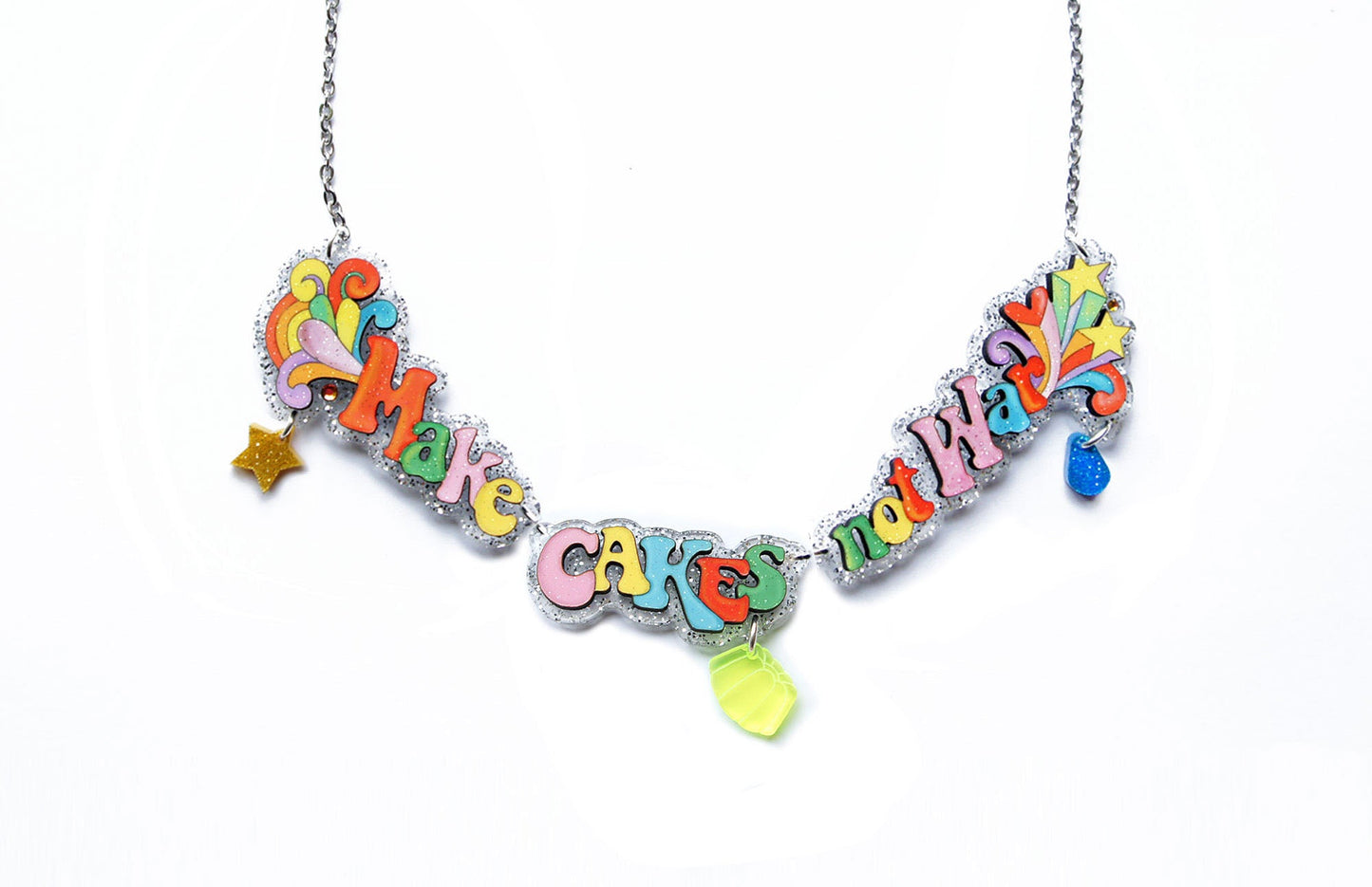 Make Art Not War Necklace by Laliblue