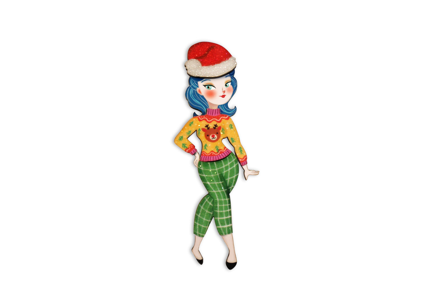 Christmas Market Brooch by Laliblue