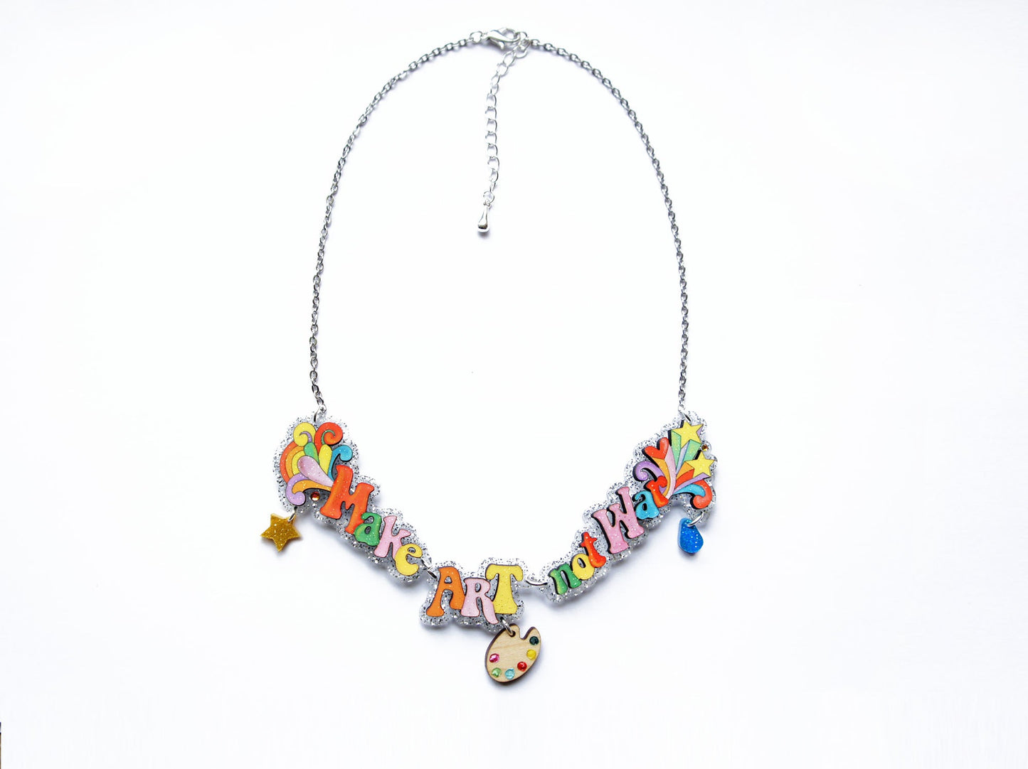 Make Art Not War Necklace by Laliblue
