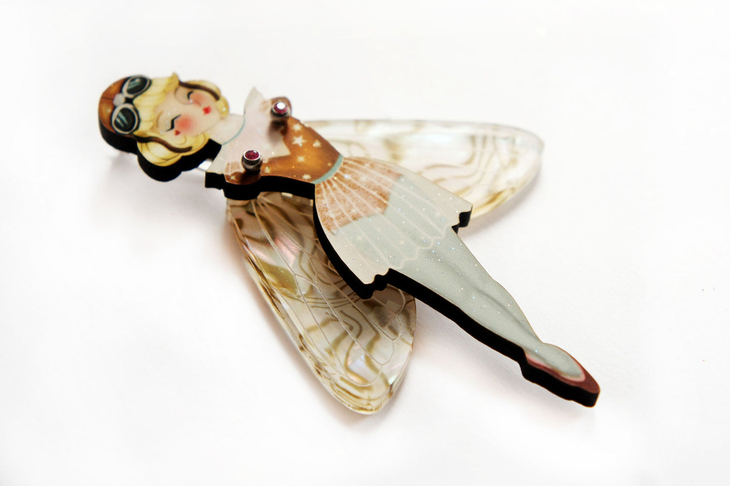 Set of 3 Butterfly Brooches by Laliblue