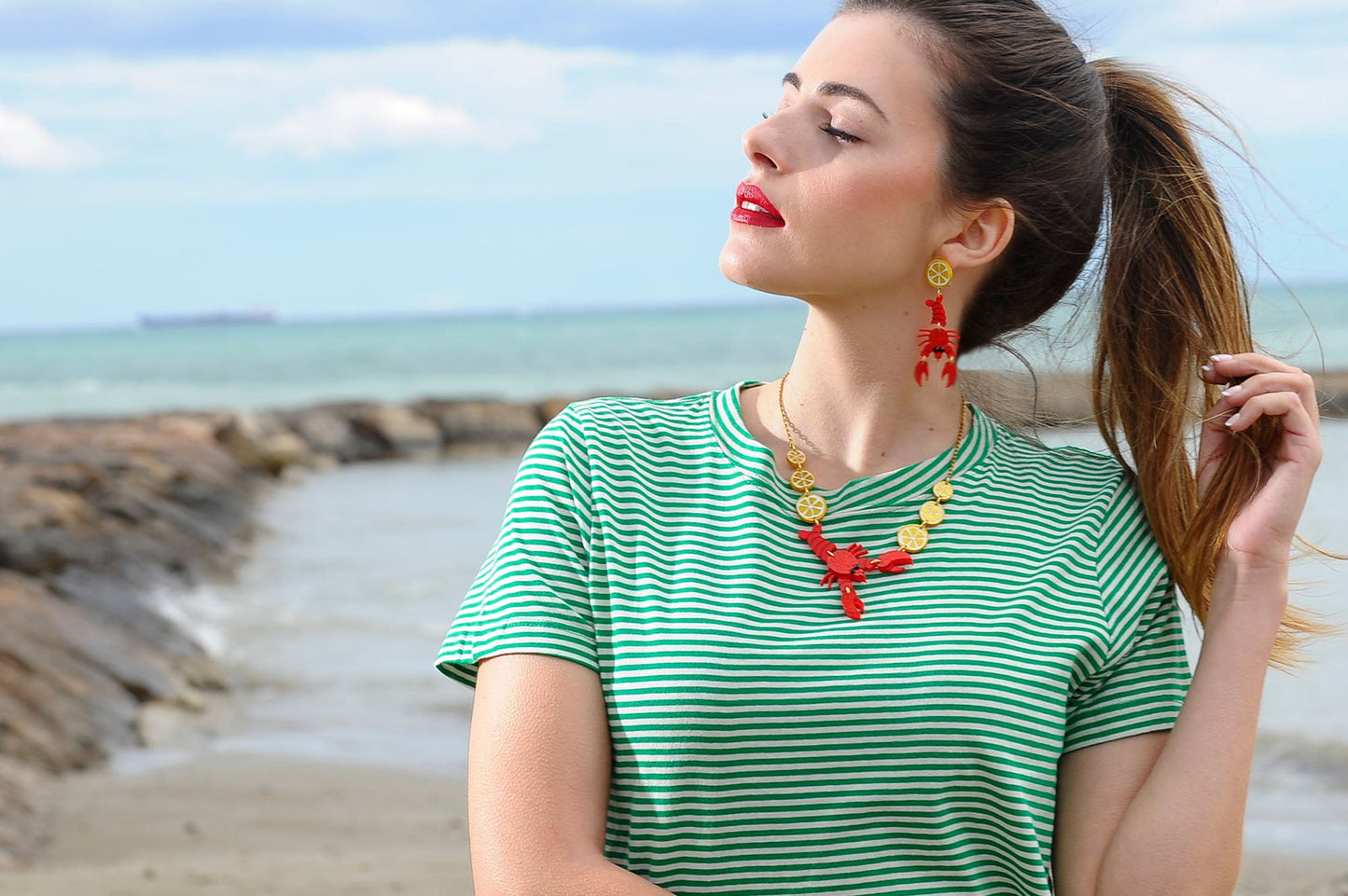 Lobster Necklace by Laliblue