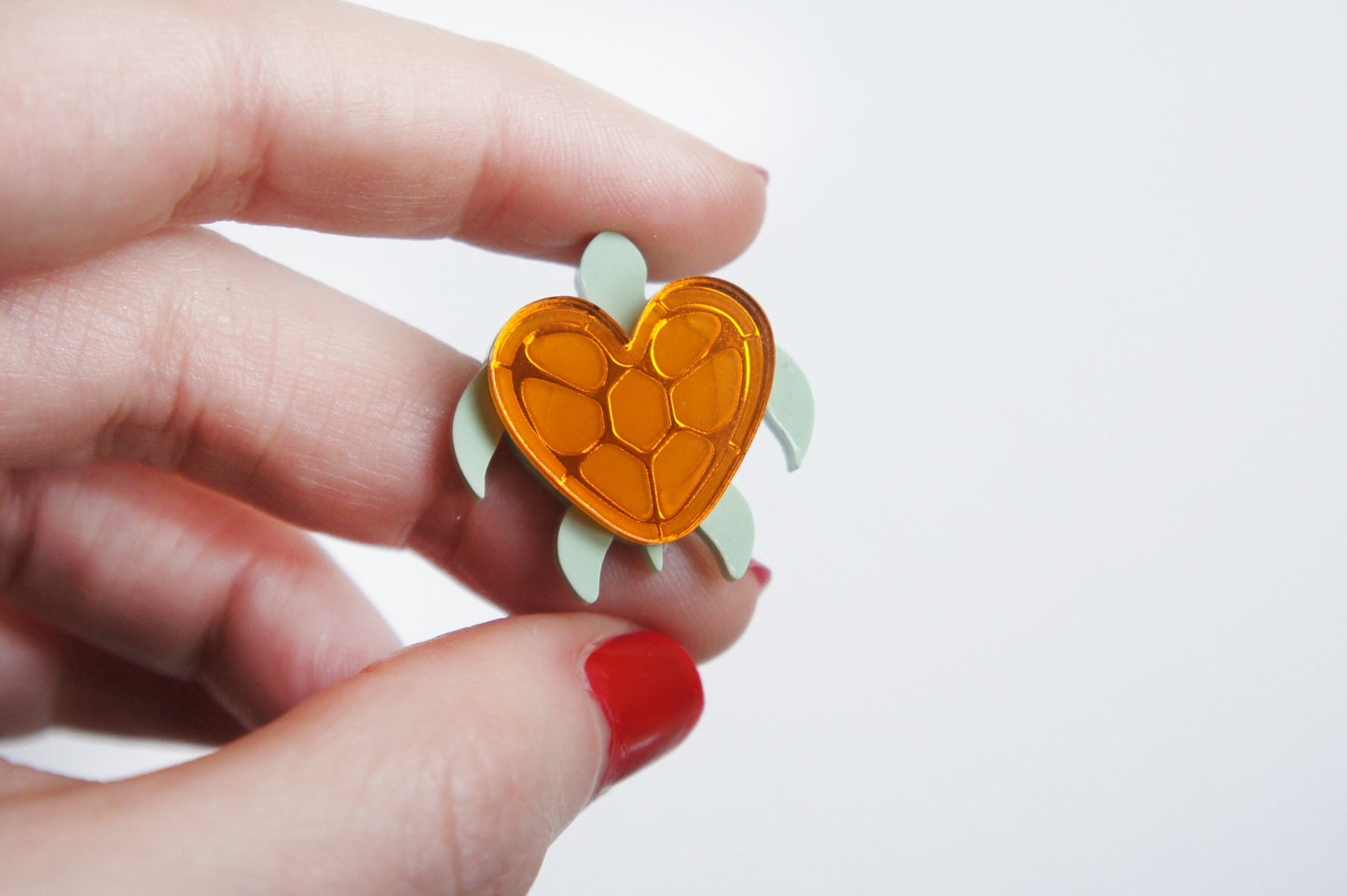 Heart Turtle Earrings by Laliblue