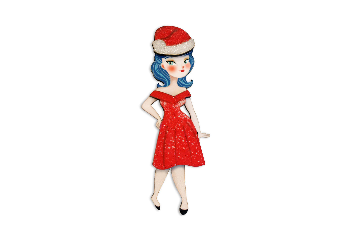 Christmas Market Brooch by Laliblue