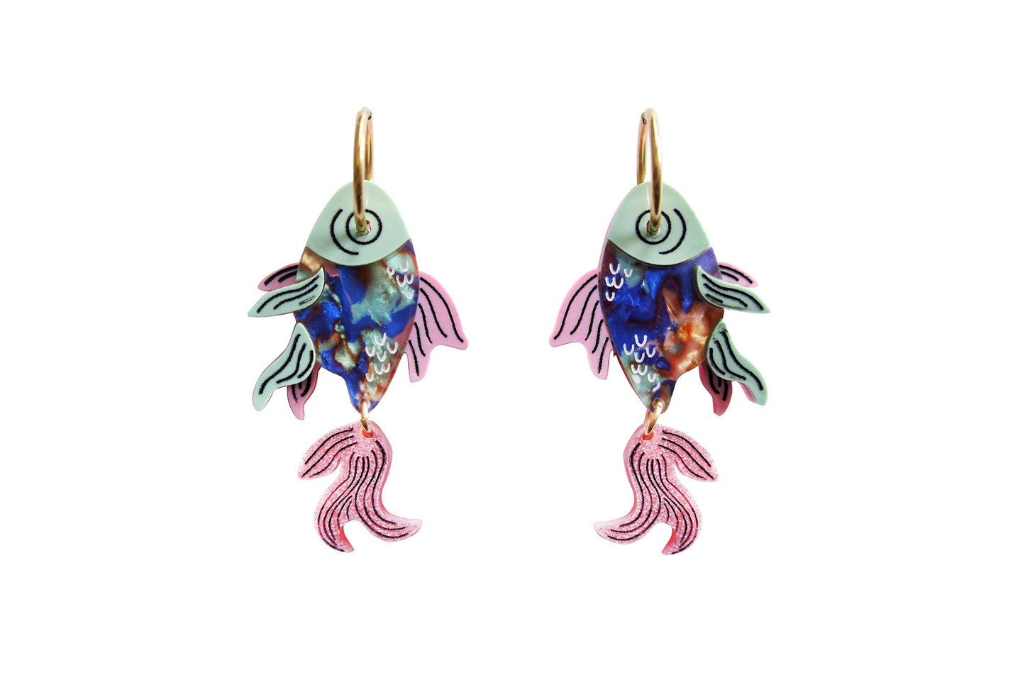 Fish Earrings by Laliblue