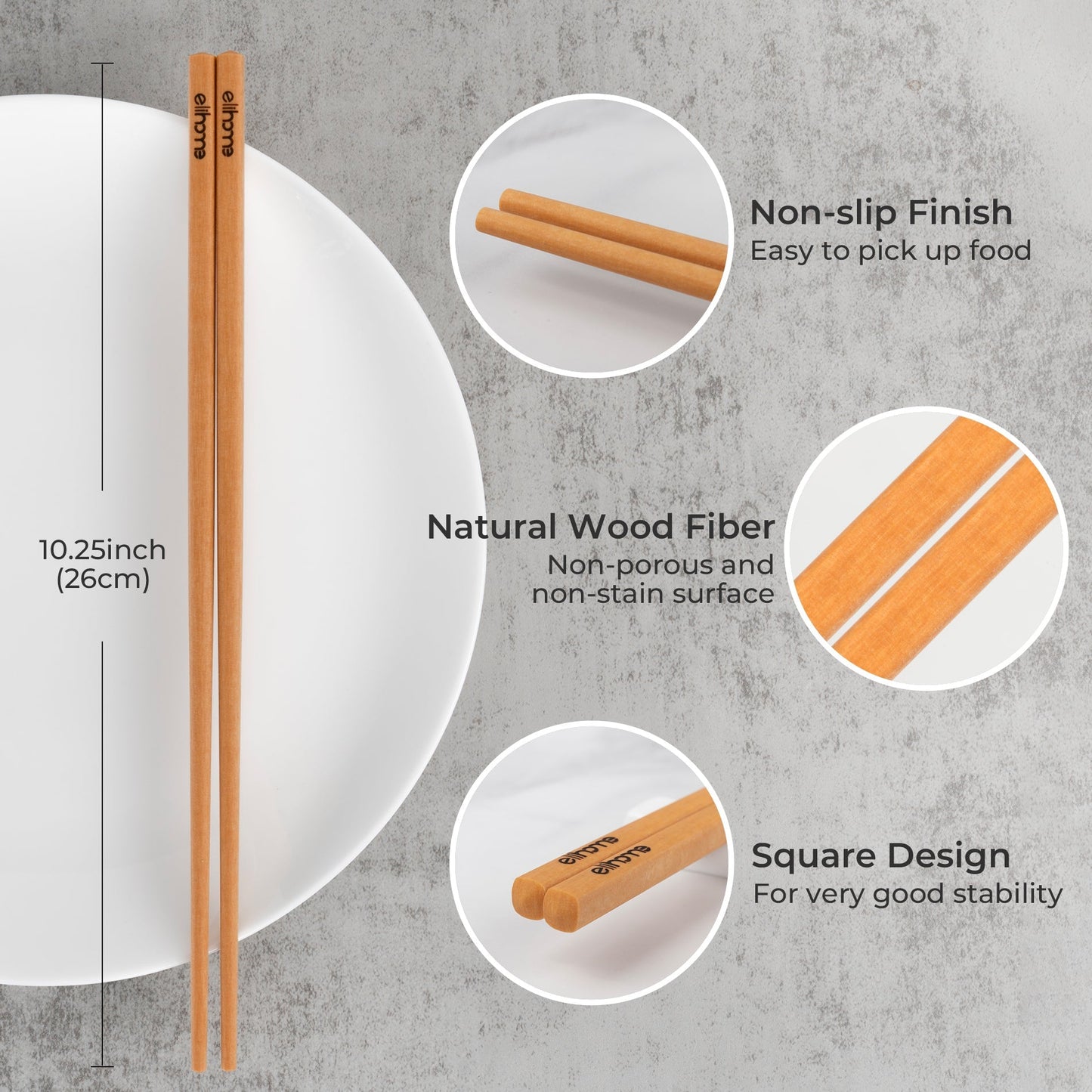 Premium Wood Fiber Chopsticks