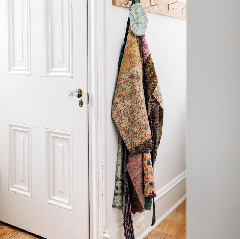 Kantha Stitch Sari Bathrobe