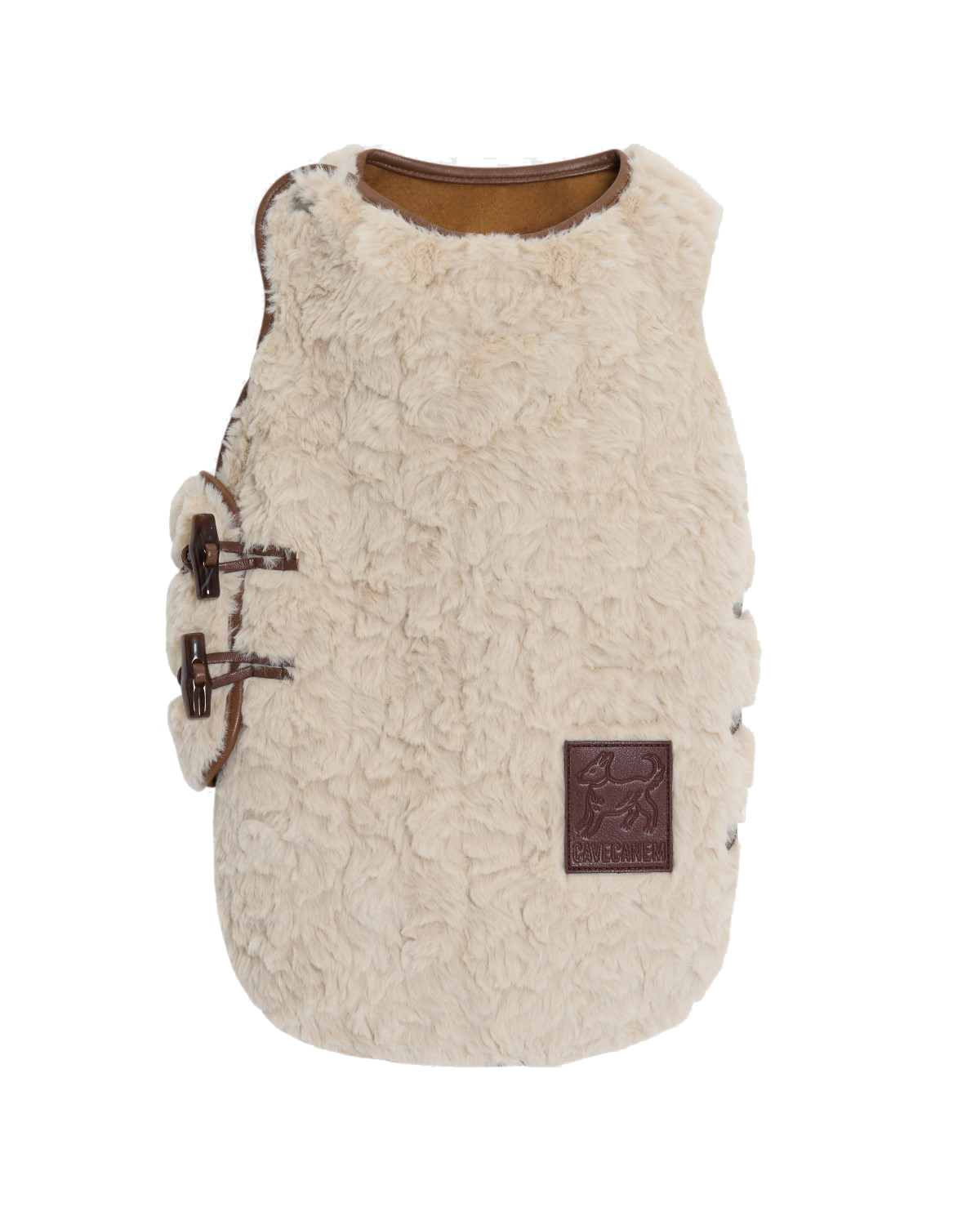 The Pastoris | Luxury Faux Fur Dog Coat | Apricot Caramel