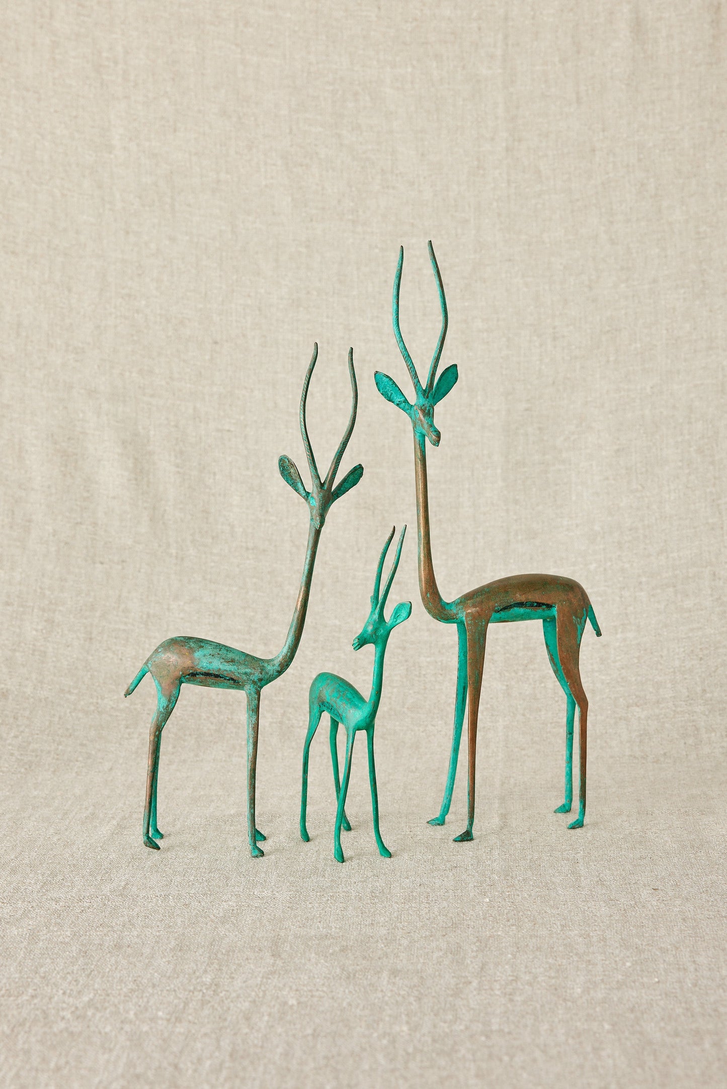 Tuareg Brass Springboks Figurines