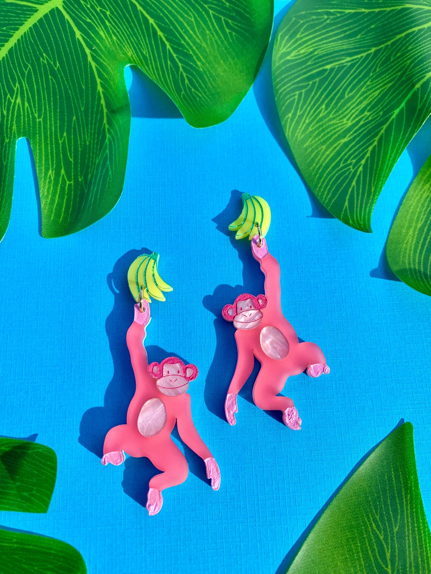 Monkey Business Acrylic Earrings
