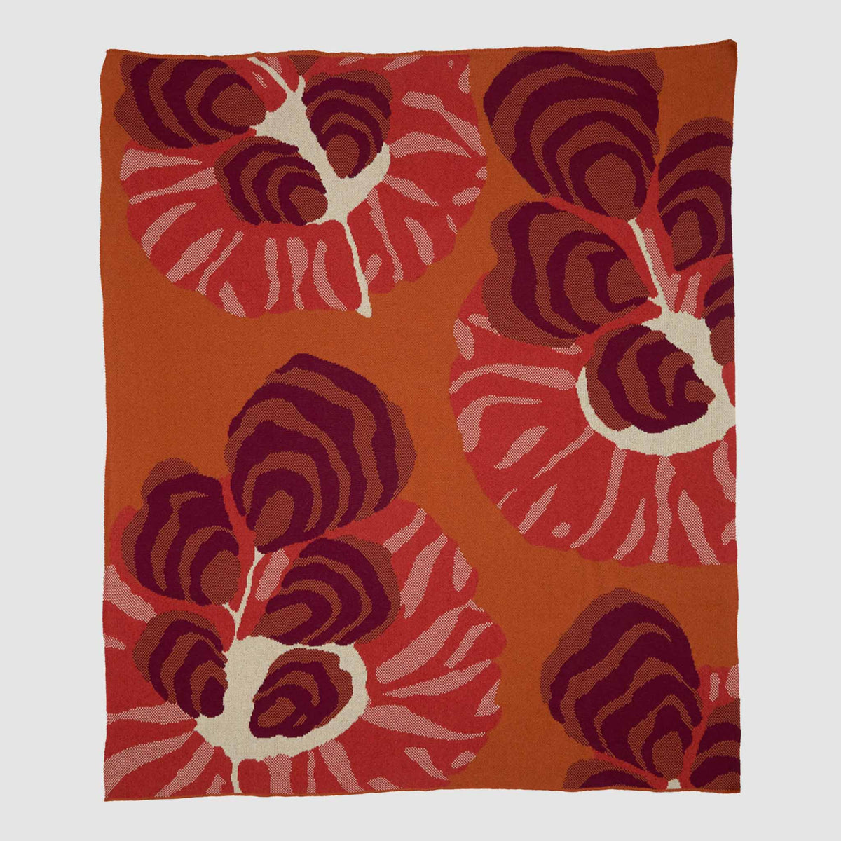 Floréal 7 by E.A. Seguy - Cotton Sustainable Knit Floral Throw Blanket