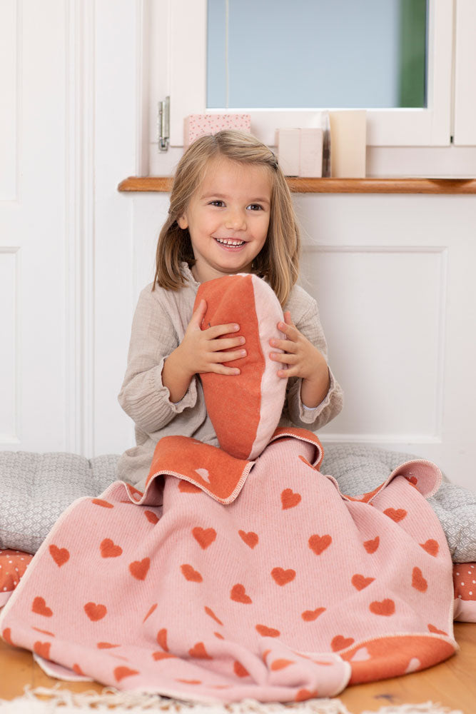 CARLA Baby Blanket "Hearts Allover"