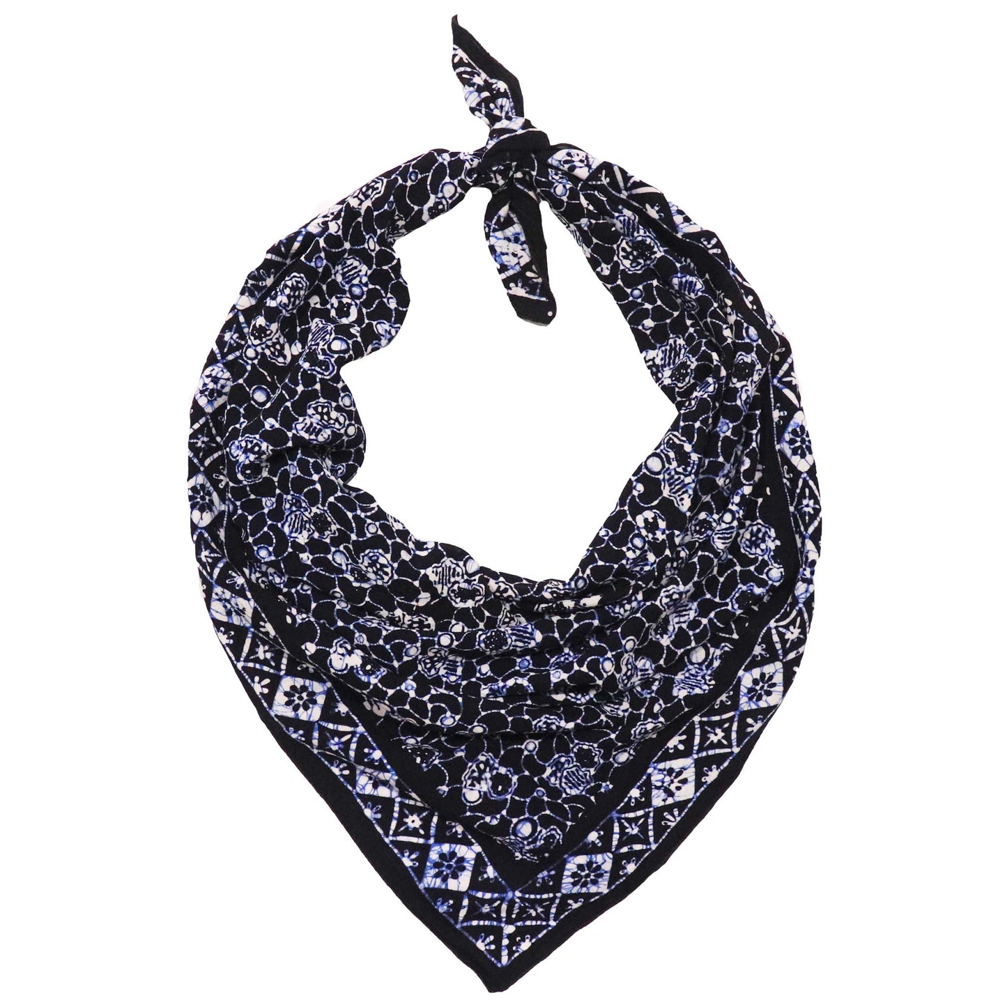 Large 39" Hand Dyed Batik Bandana - Boulder