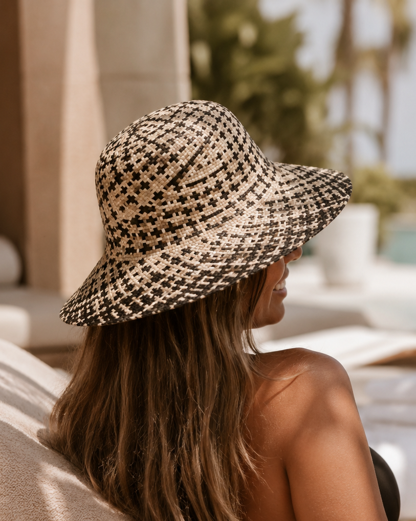 Ombre Woven Bucket Hat