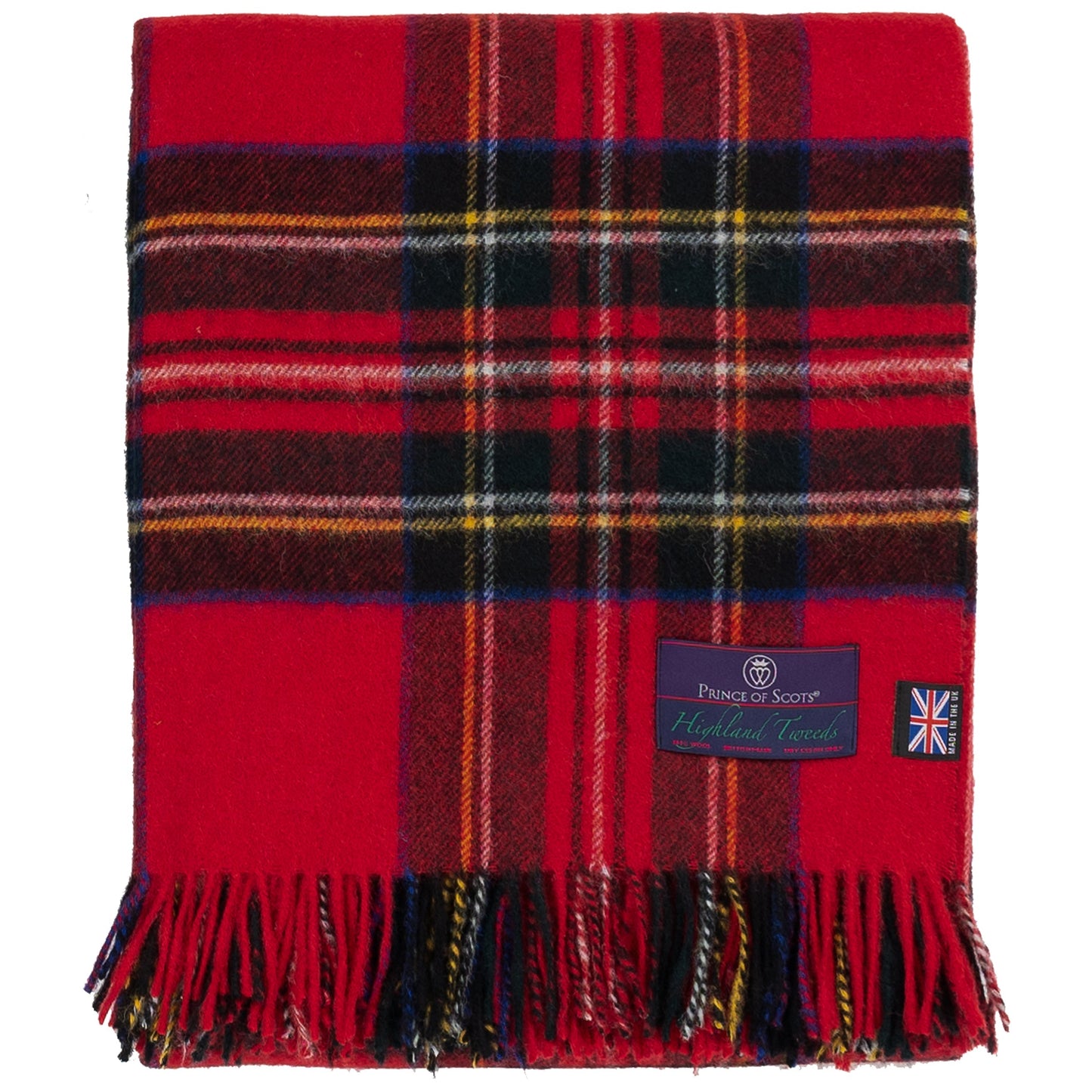 Highland Tweeds Shetland Lambswool Throw (Royal Stewart) - Osadia Concept Store