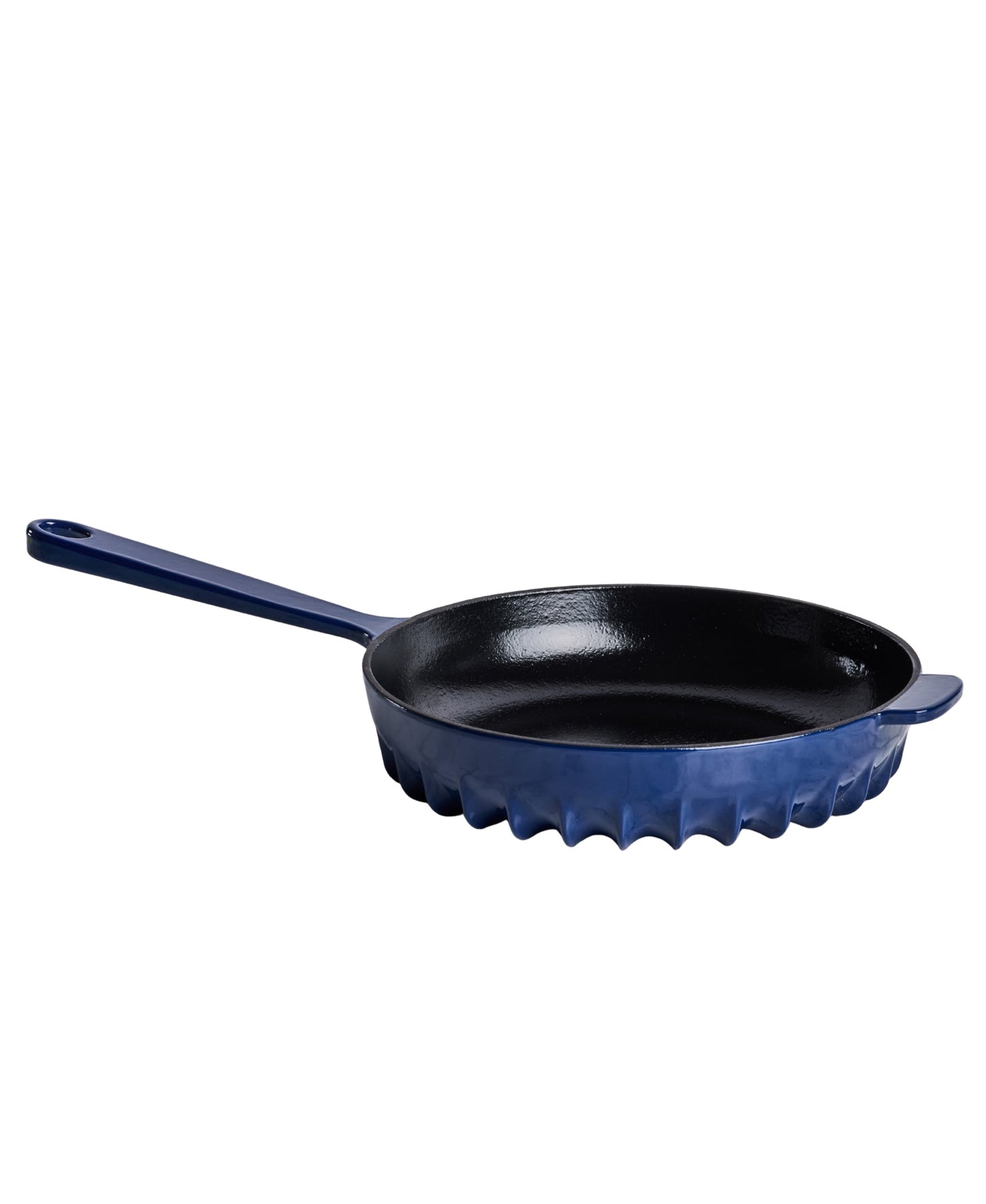 FIREUP Rapid Heat Enameled Cast Iron Oxford Blue Frying Pan, 10 In.