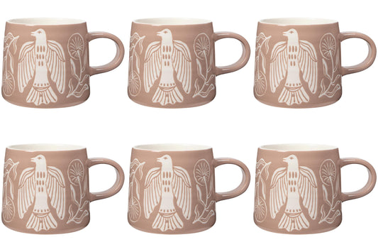 Set of 6 Mug Imprint Peregrine