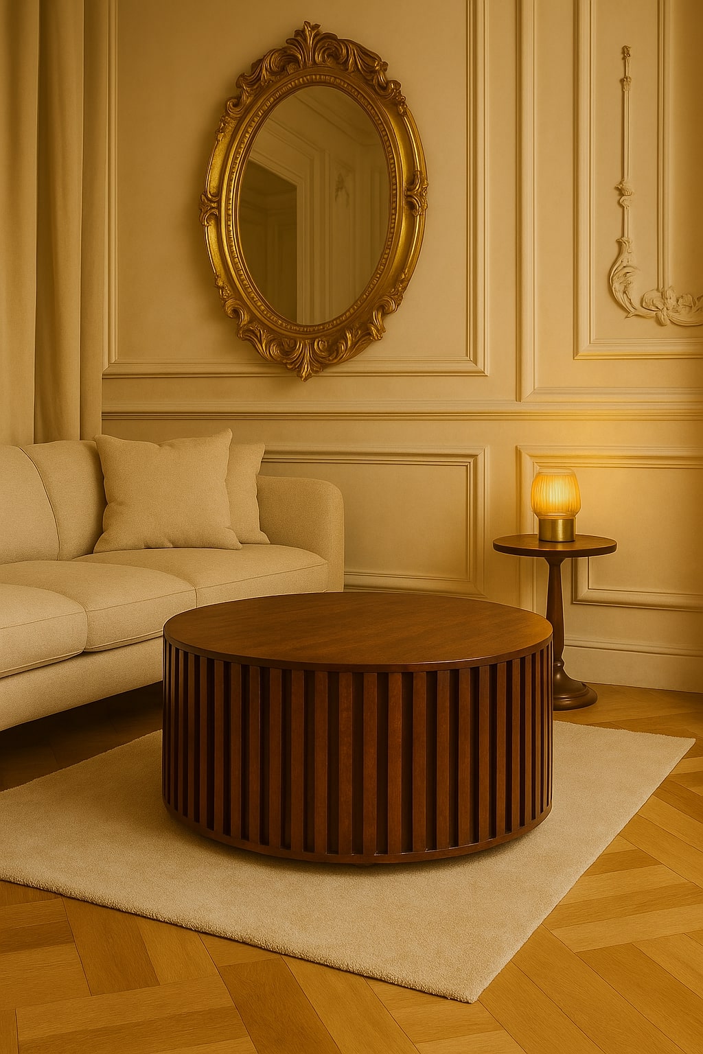 Solid Wood Orion Slatted Coffee Table