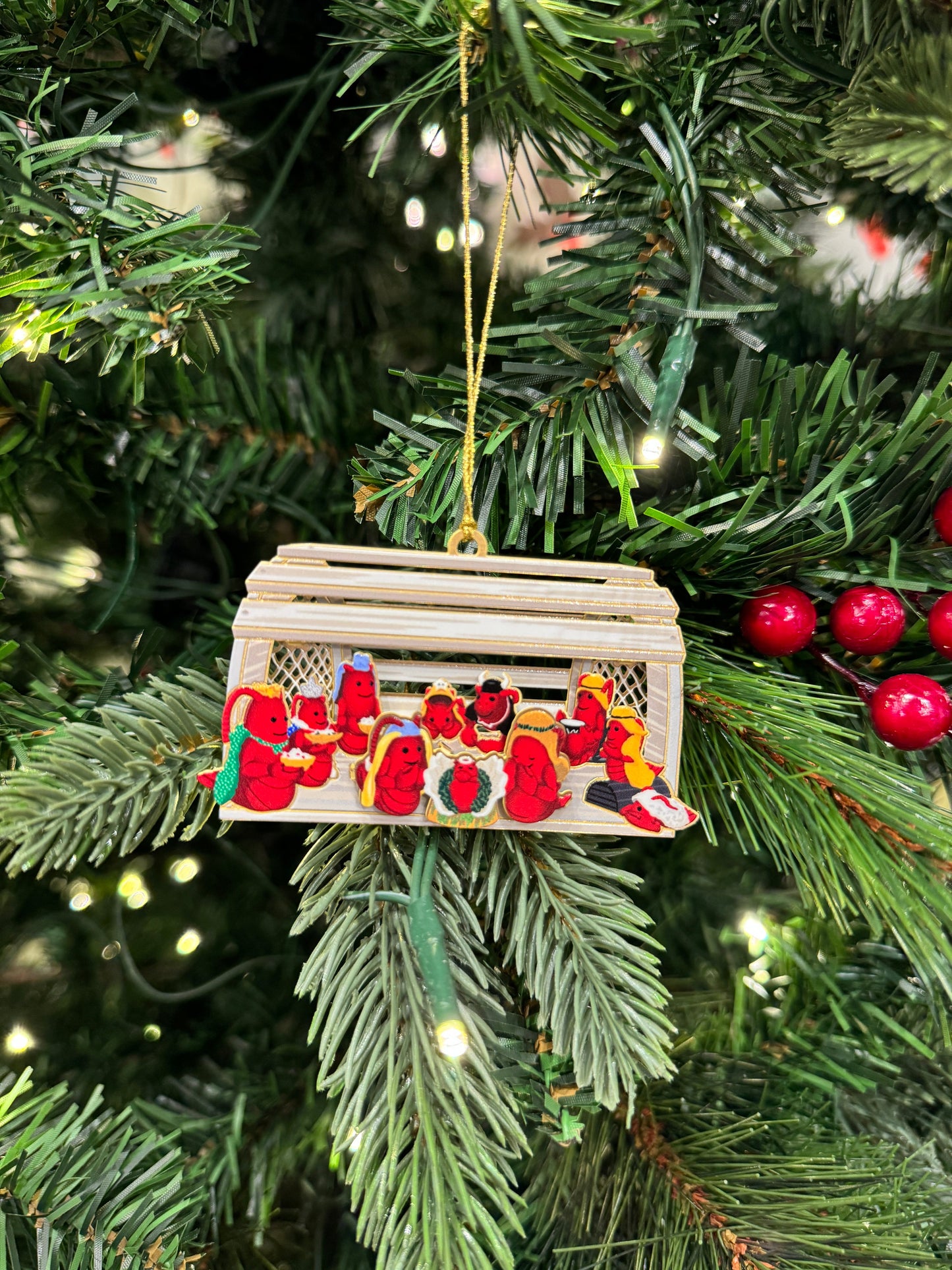 THE LOBSTER NATIVITY ORNAMENT