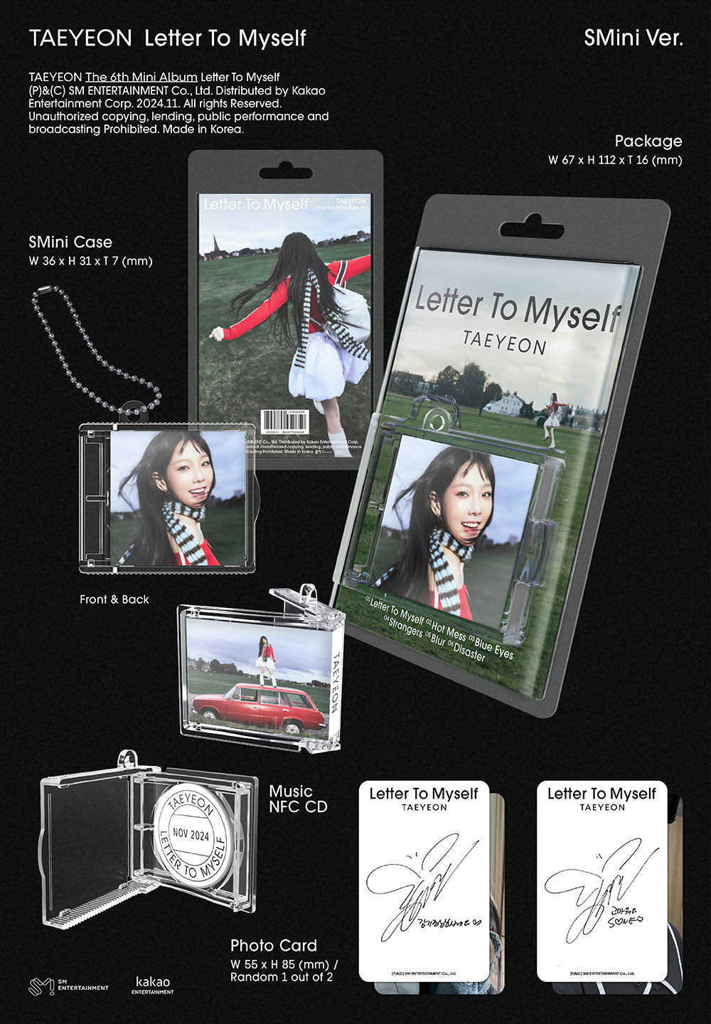 Taeyeon 6th Mini Album - Letter To Myself - Osadia Concept Store
