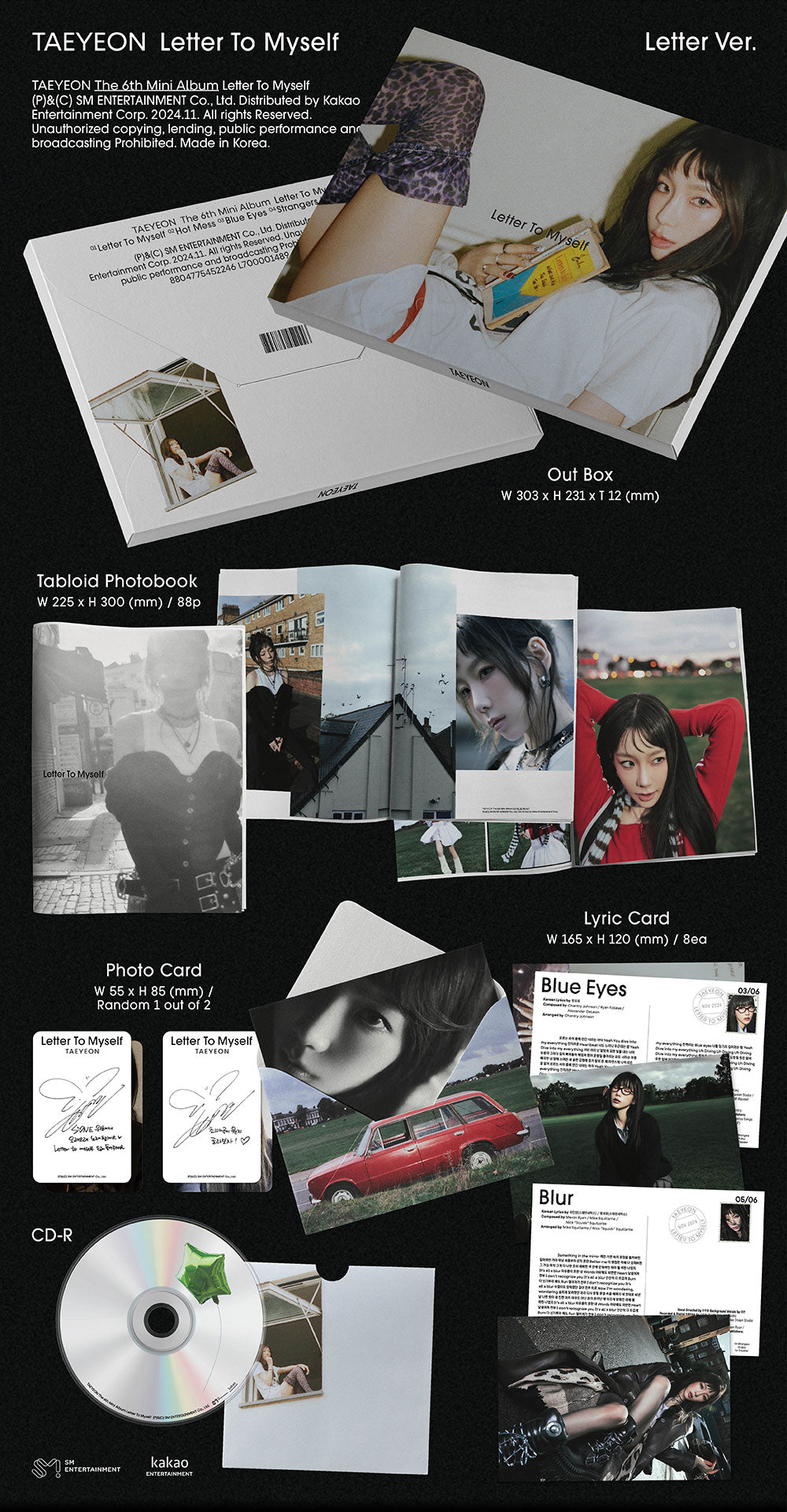Taeyeon 6th Mini Album - Letter To Myself - Osadia Concept Store