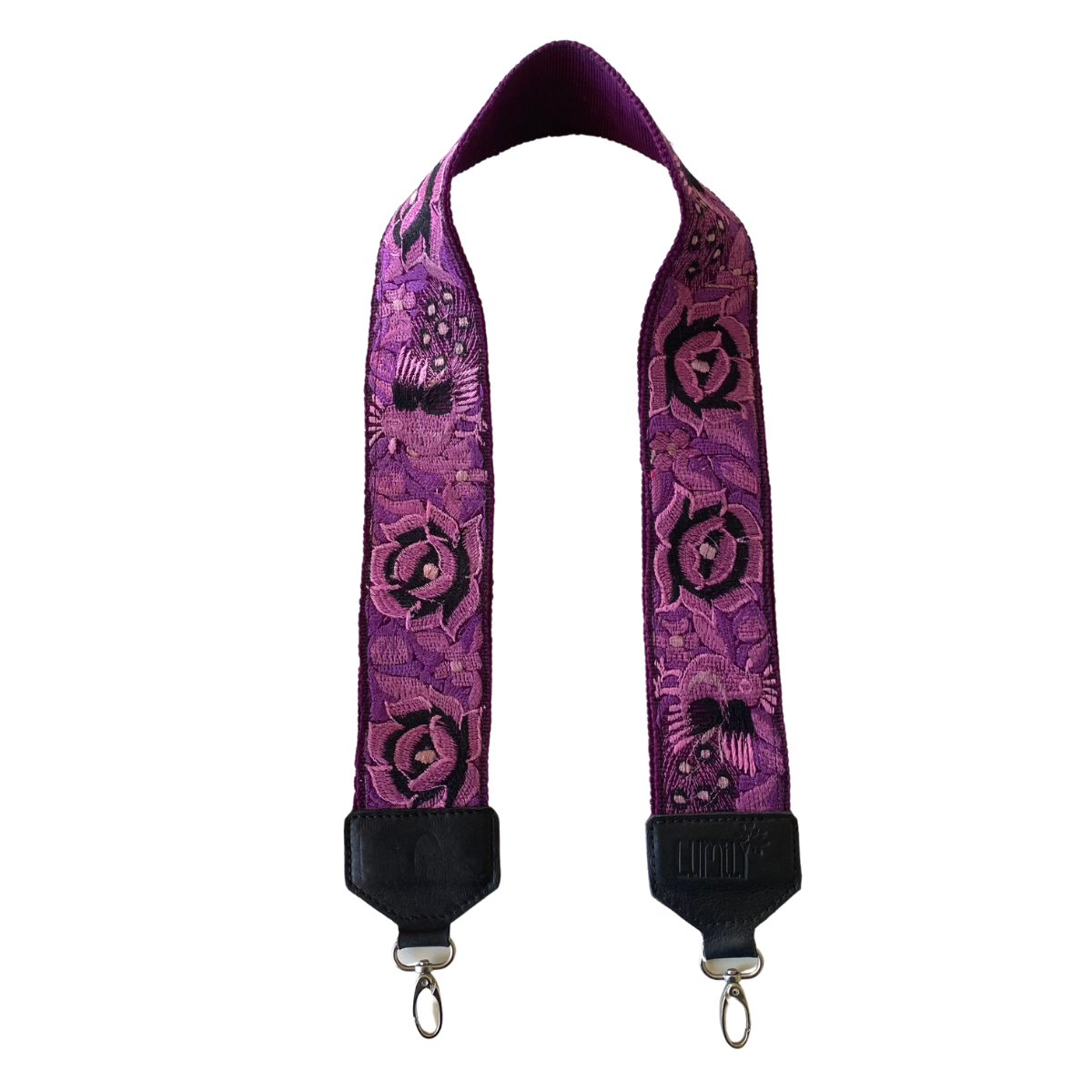 Leather Vintage Upcycled Purse | Camera | Guitar Strap - Guatemala