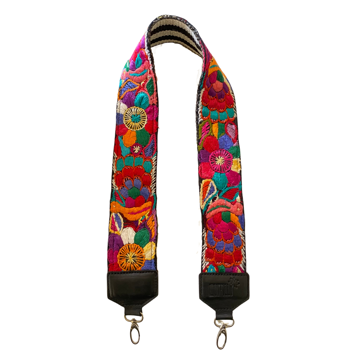 Leather Vintage Upcycled Purse | Camera | Guitar Strap - Guatemala