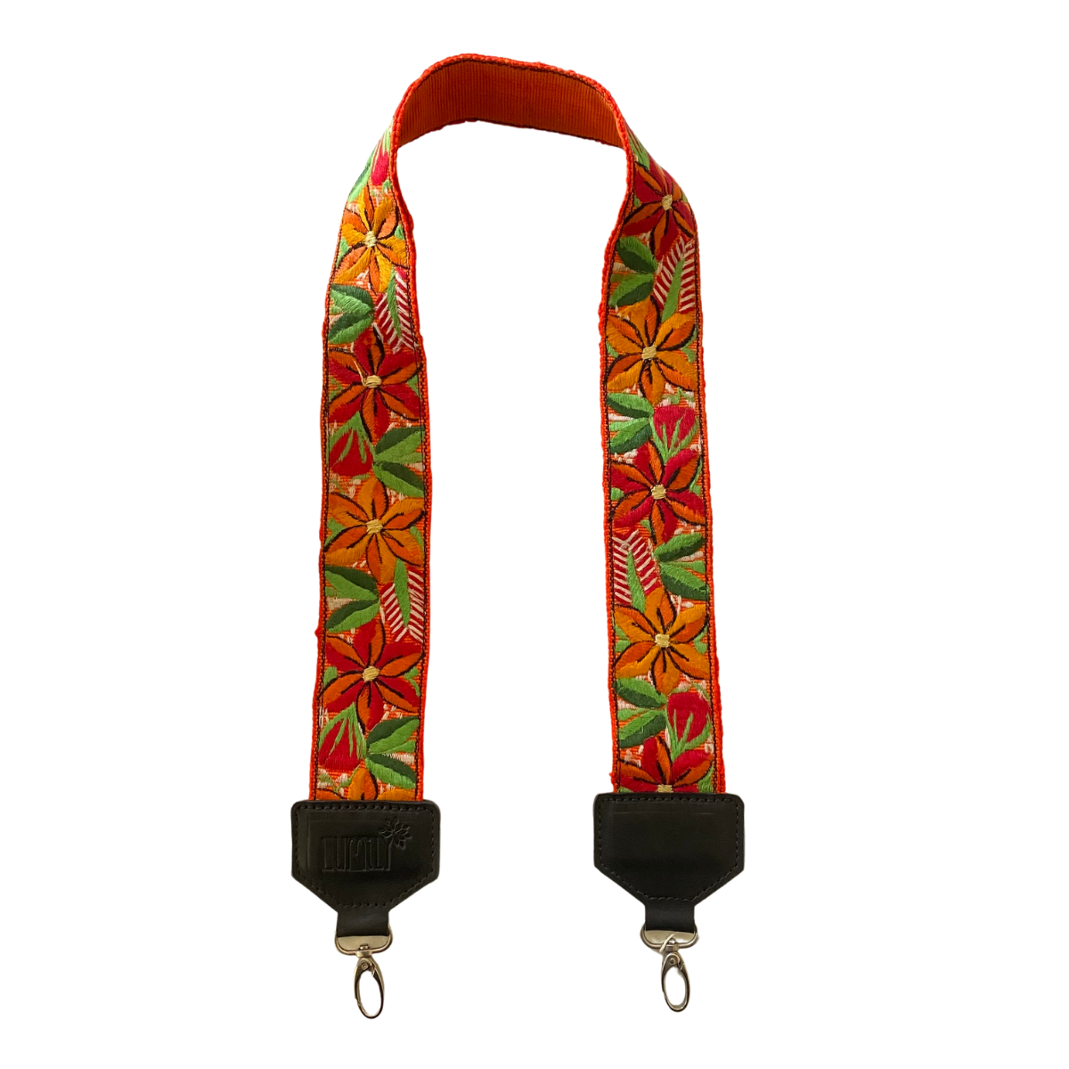 Leather Vintage Upcycled Purse | Camera | Guitar Strap - Guatemala