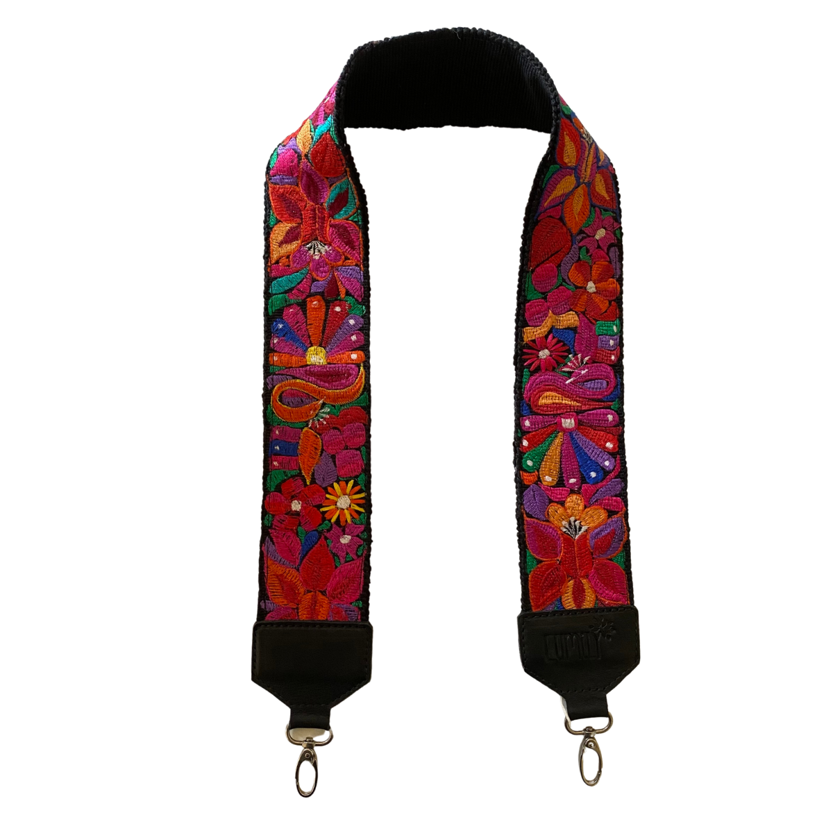 Leather Vintage Upcycled Purse | Camera | Guitar Strap - Guatemala