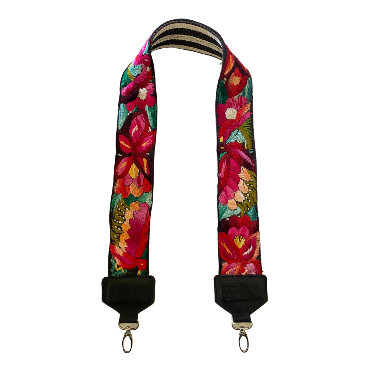 Leather Vintage Upcycled Purse | Camera | Guitar Strap - Guatemala