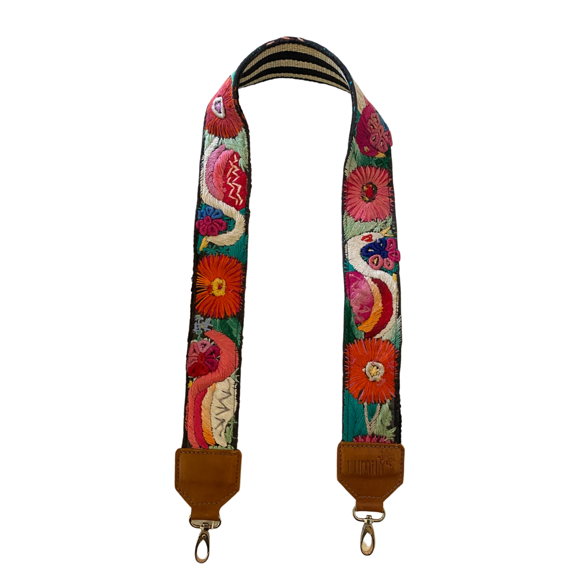 Leather Vintage Upcycled Purse | Camera | Guitar Strap - Guatemala