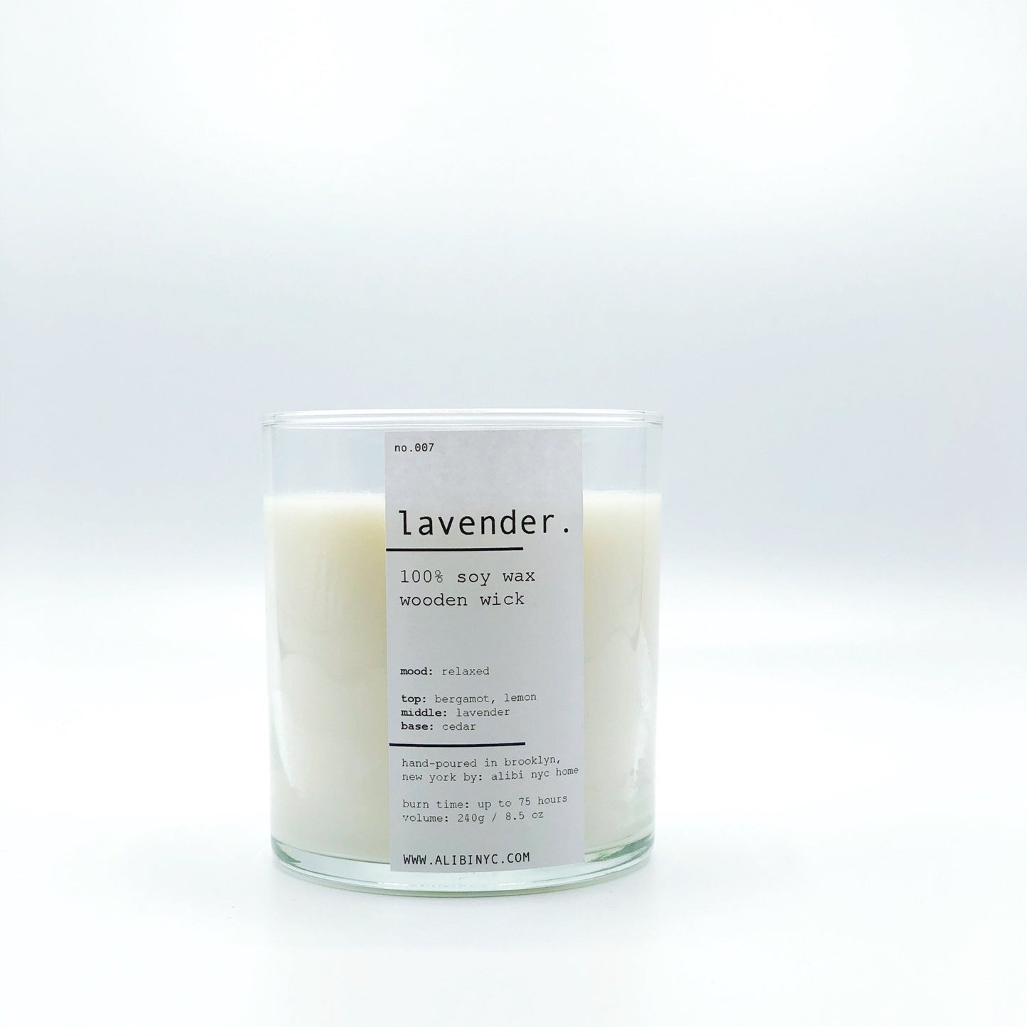 LAVENDER | 100% SOY WOODEN WICK CANDLE