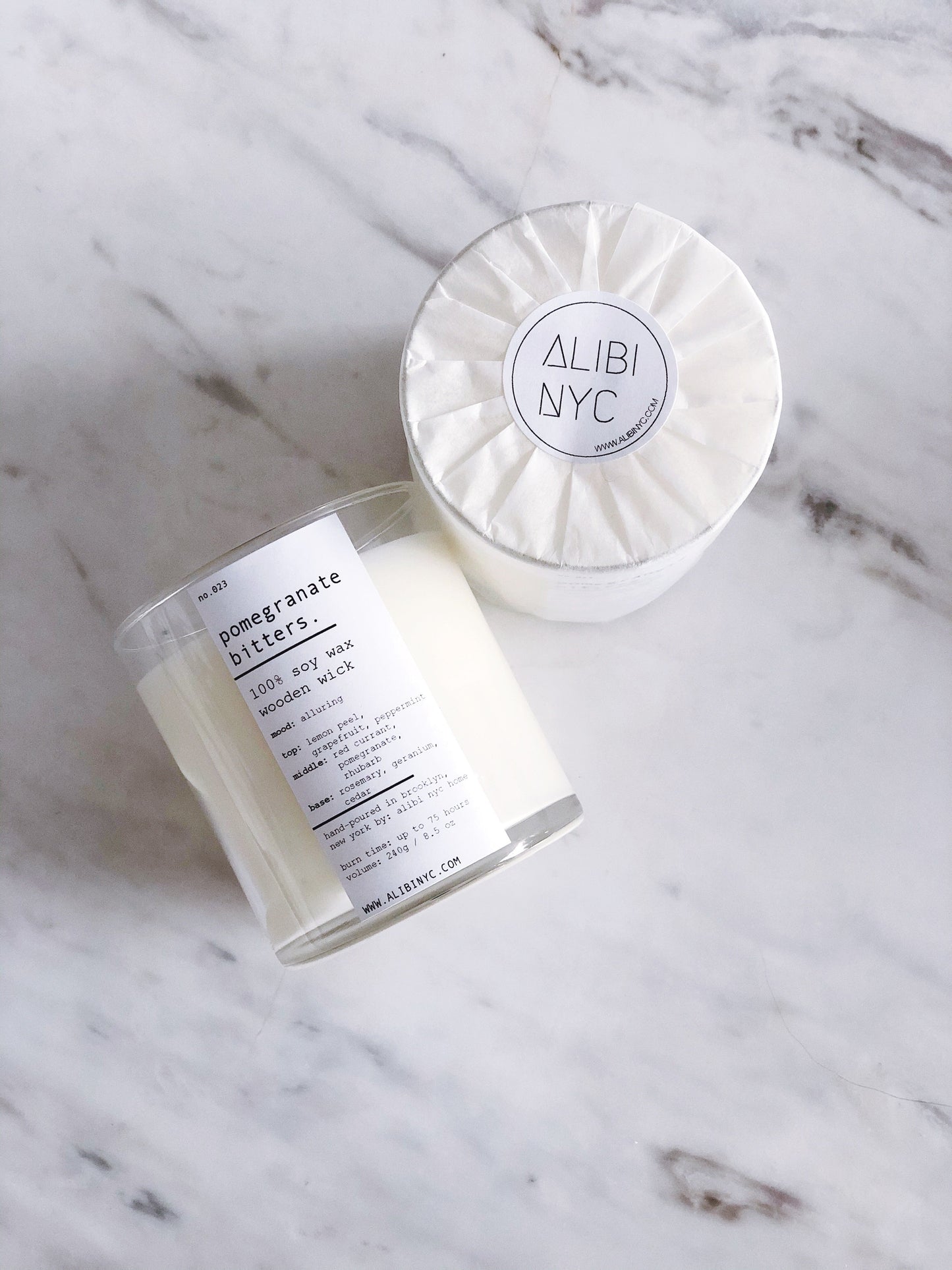 POMEGRANATE BITTERS | 100% SOY WOODEN WICK CANDLE