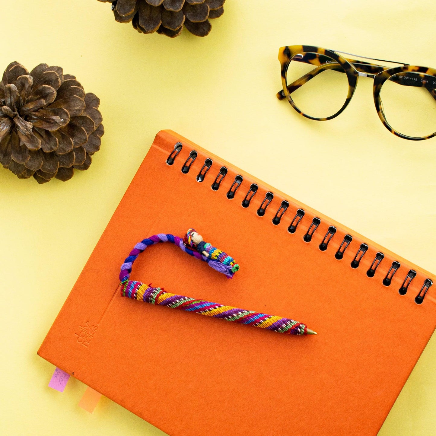 Worry Doll Pen with Sustainable Fabric - Guatemala