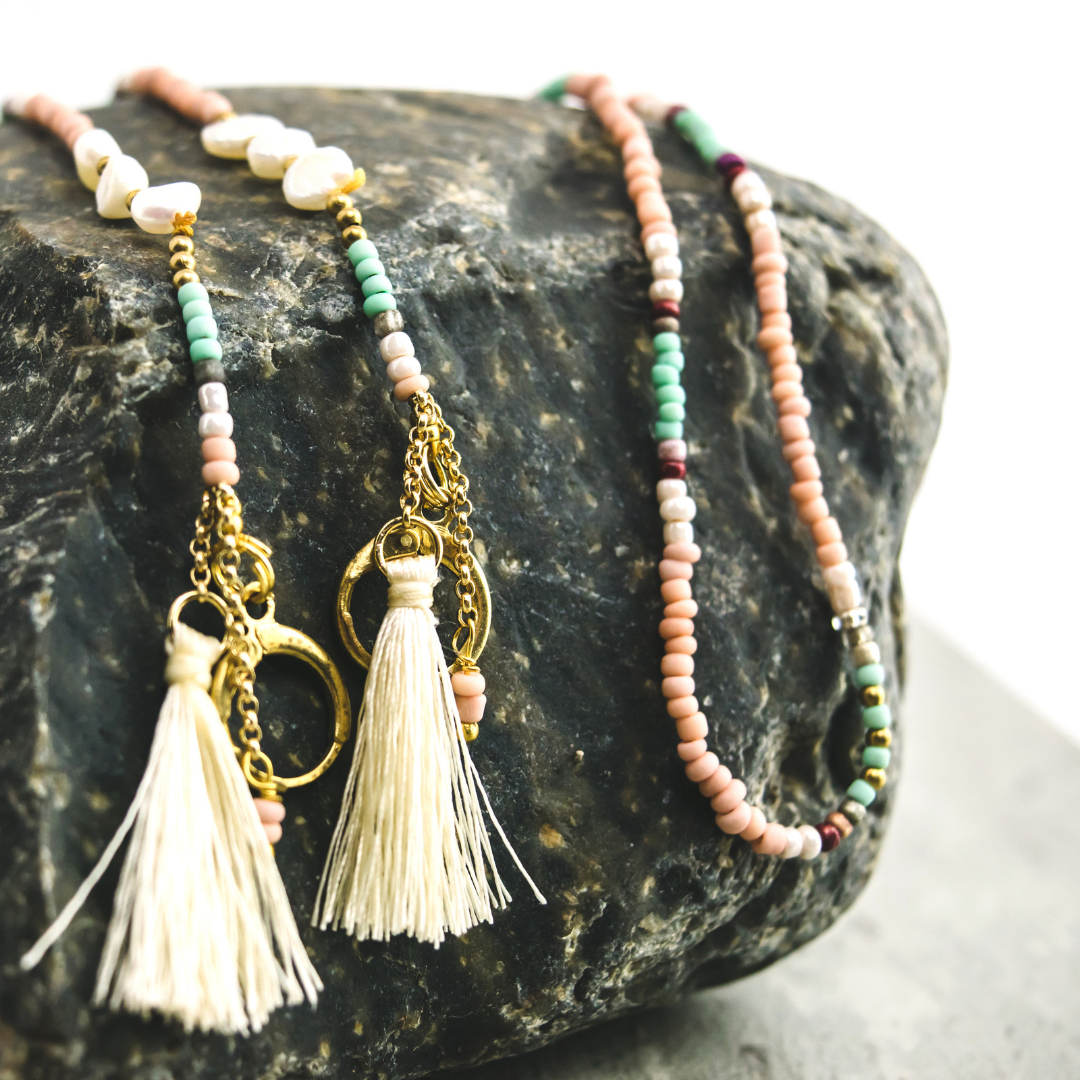 Cindy Bead & Tassel Sunglass Chain - Thailand