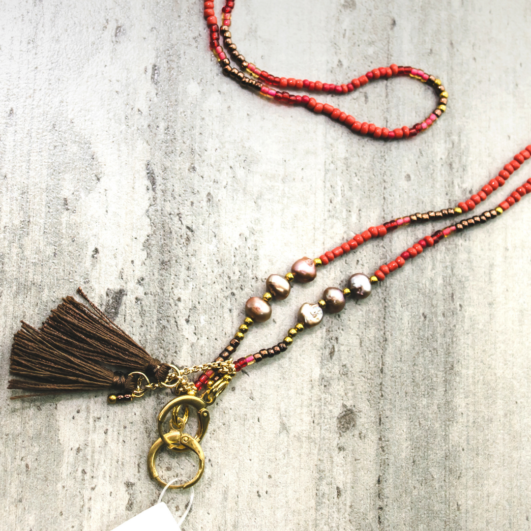 Cindy Bead & Tassel Sunglass Chain - Thailand