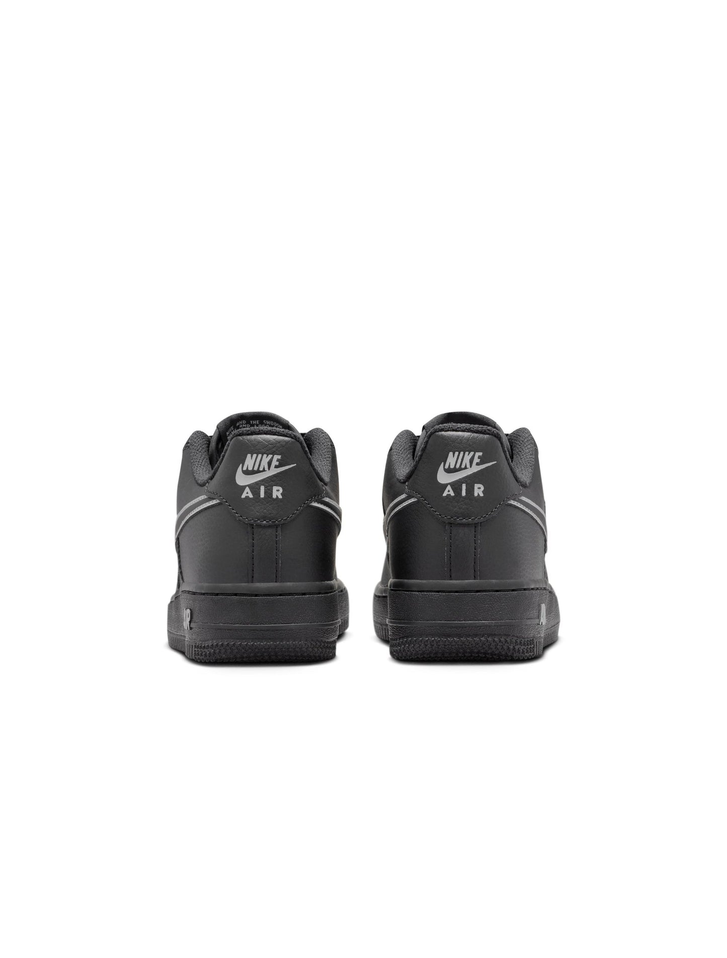 Nike Big Kids Air Force 1 - Black/Light Smoke Grey