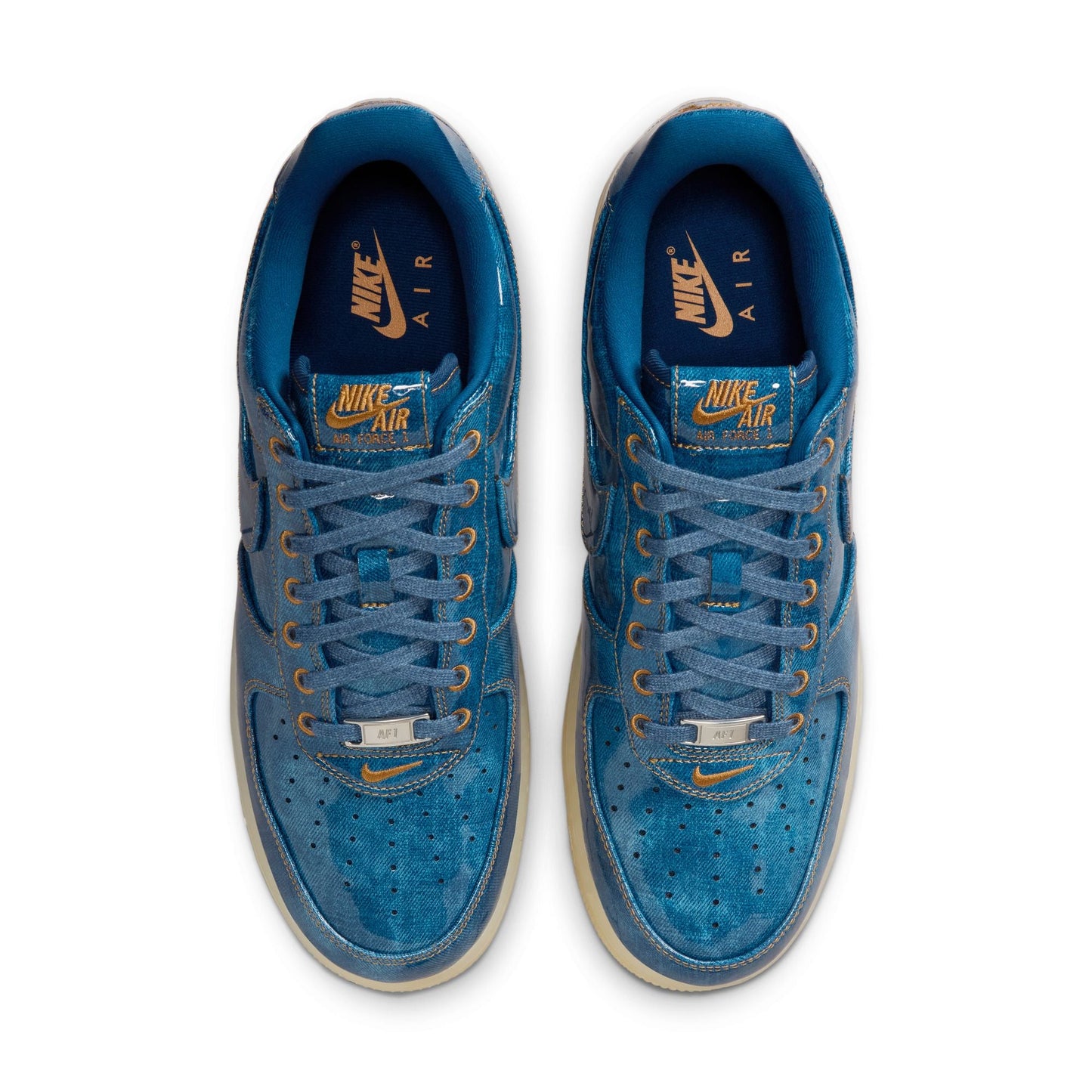 Nike Mens Air Force 1 Retro - Patent Denim