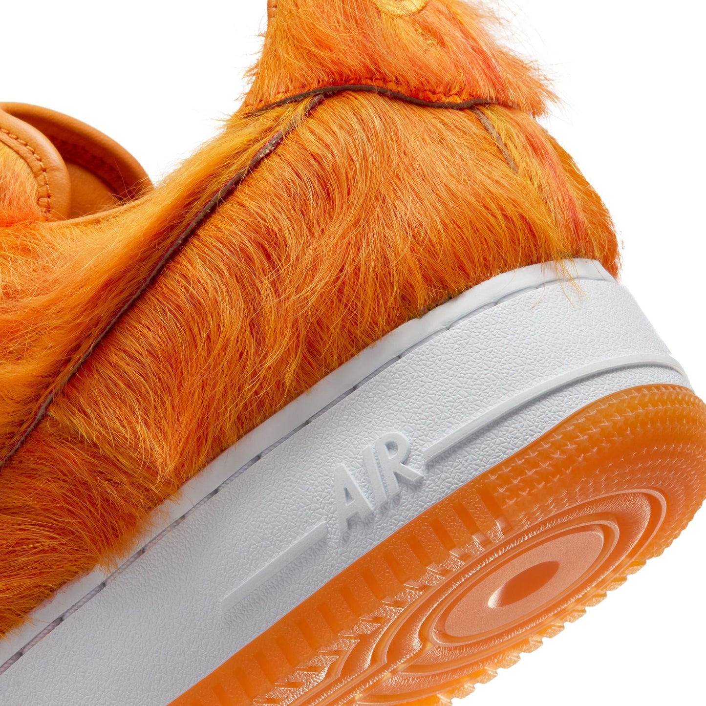 Nike Mens Air Force 1 - Orange Pony Hair