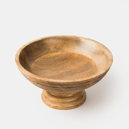 Aranya Mangowood Pedestal Fruit Bowls