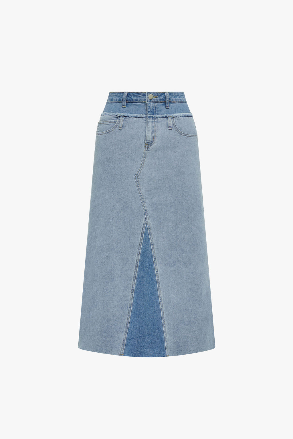 Two Tone Denim Skirt