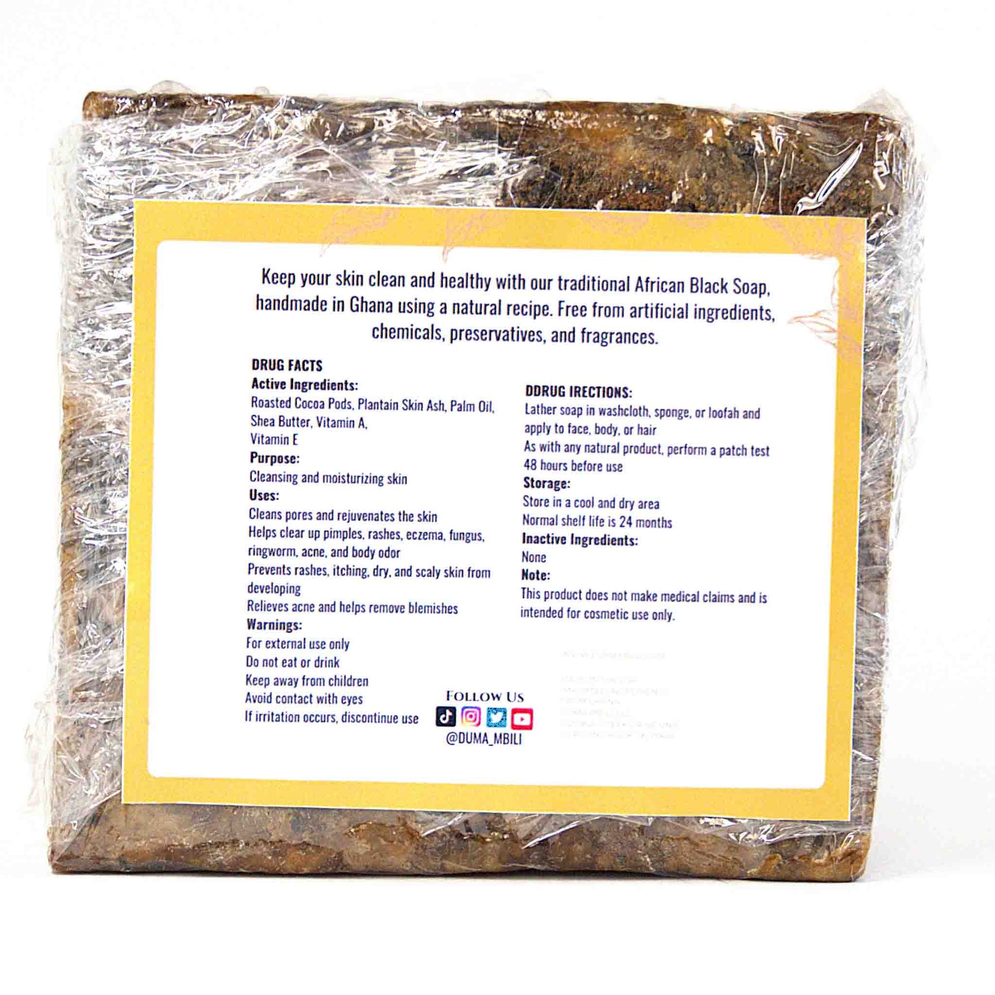 Authentic African Black Soap | Organic Skincare for Clear & Glowing Skin - Osadia Concept Store