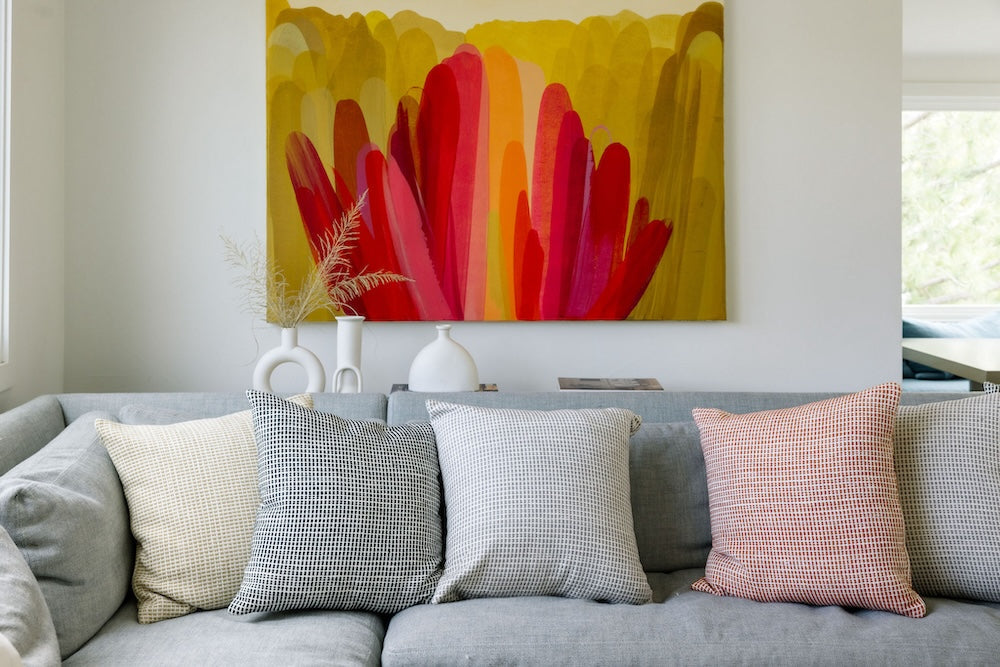 Akobo Handwoven Ethiopian Cotton Throw Pillow