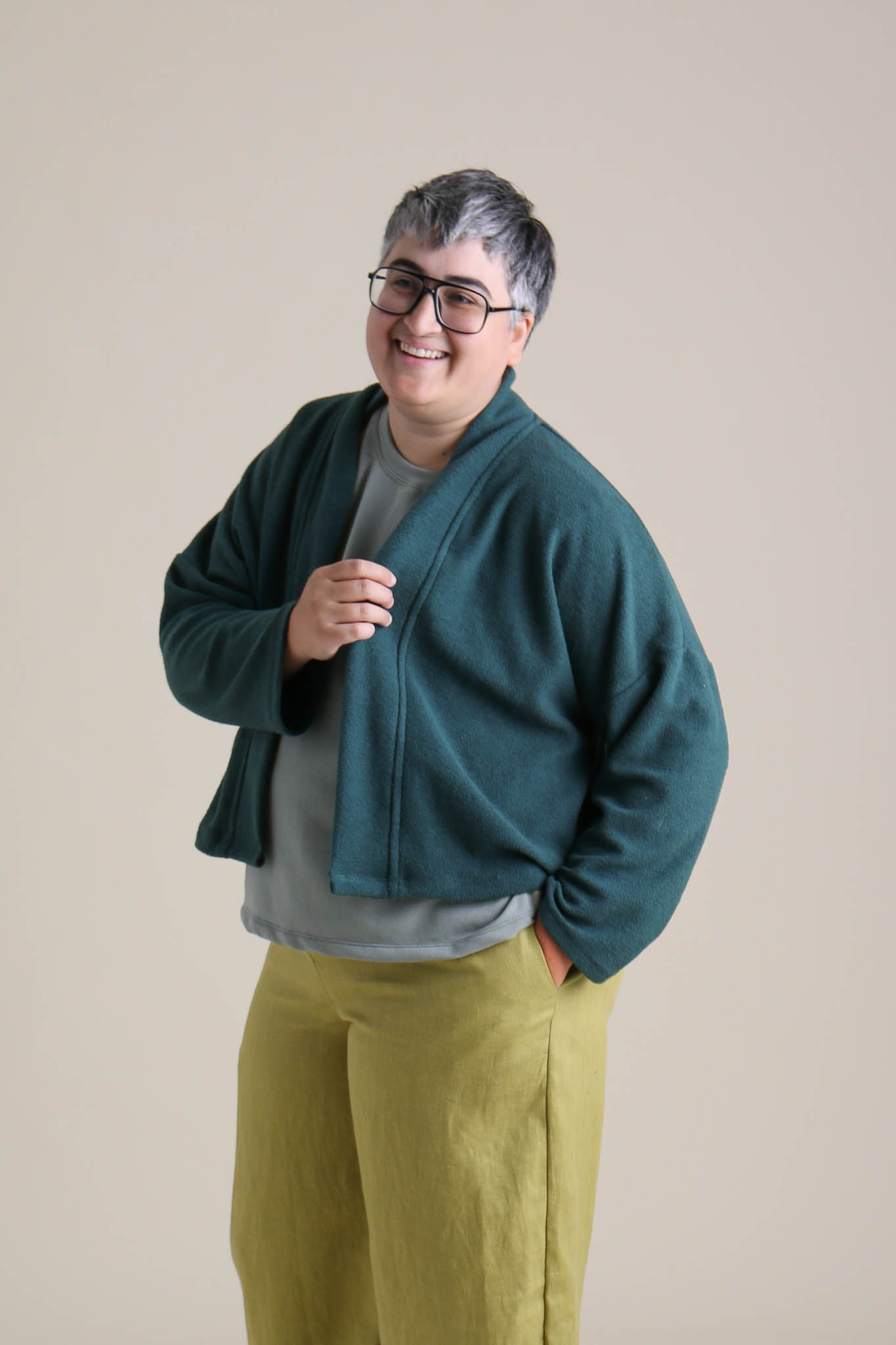 Drifter Cardigan in Marine