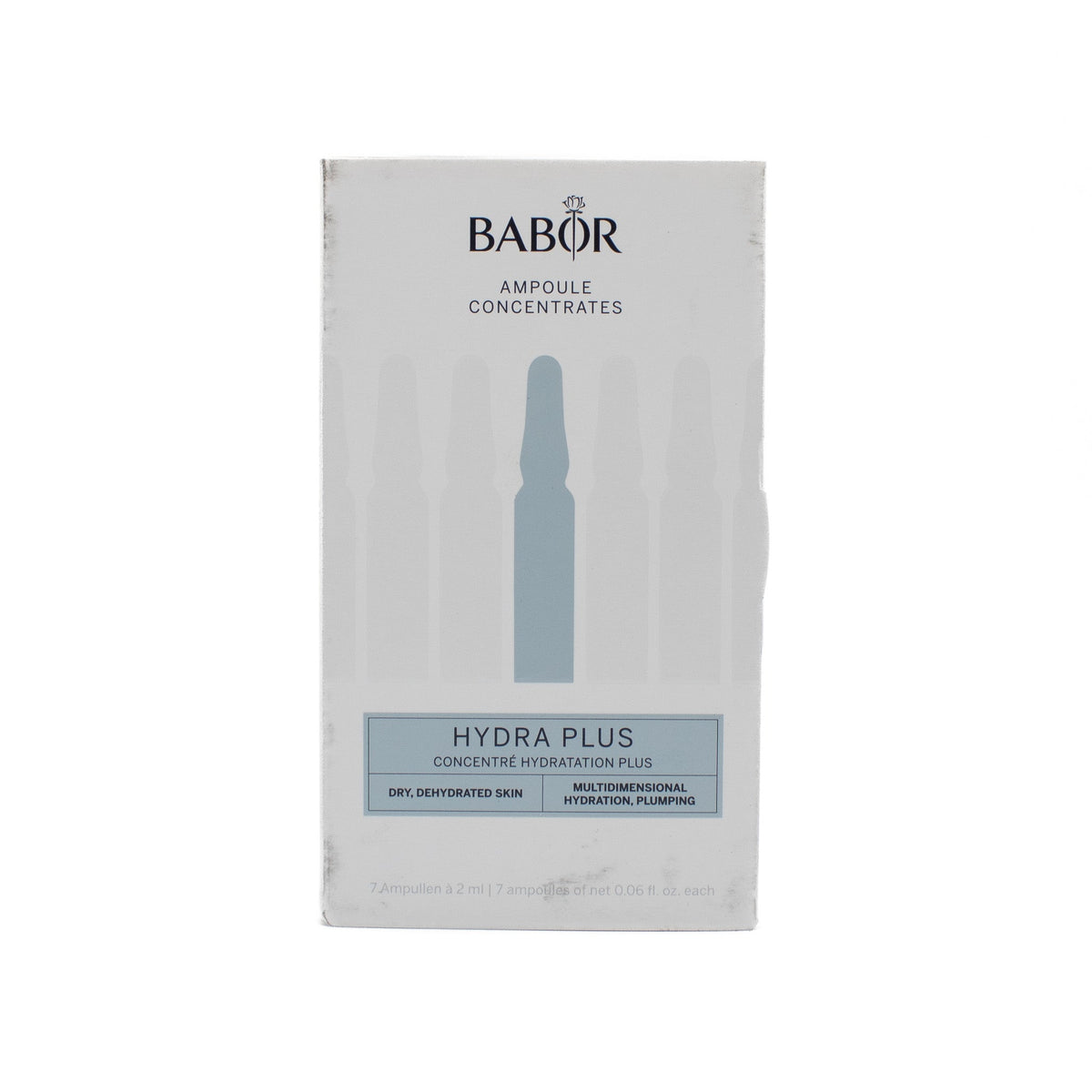 BABOR Ampoule Concentrates Hydra Plus Dry Dehydrated Skin 0.06oz - Imperfect Box